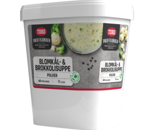 Toro Blómkáls- & Brokkolisúpa 17L 1kg 68sk duft (3)