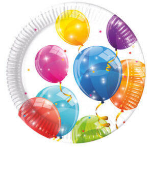 Pappadiskar splash balloon afm. 22cm (16)