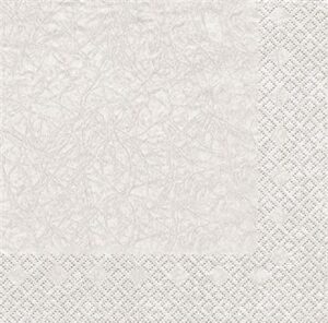 Servíettur Modern colours white 33x33 (12)