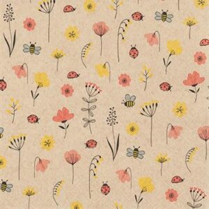 Servíettur Ladybugs and bees 33x33 (12)