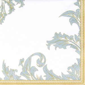 Servíettur Luxury gull/silfur 25x25 (12)