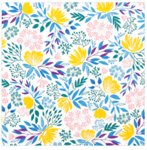 Servíettur Floral Pattern rich 33x33 (12)