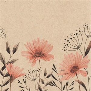 Servíettur Delicate Flowers  33x33 (12)