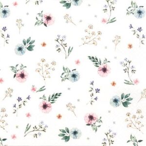 Kaffiservíettur Sweet flowers 25x25 (12)