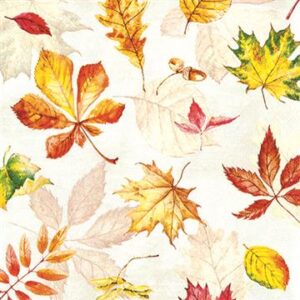 Servíettur Scattered Follage 33x33 (12)