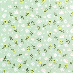 Servíettur Petites fleurs mint 33x33 (12)