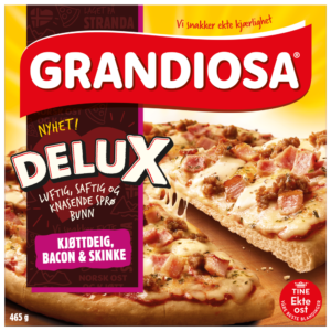 Grandiosa Delux skinka, hakk & beikon 465g (X6)