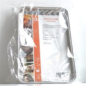 Grillbakkar 32x21x2,5cm 3 stk (12)