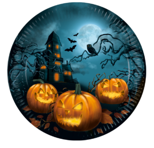 Halloween pappadiskar 23cm 8st (12)
