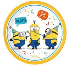 Minions pappadiskar 23 cm 8 stk (12)