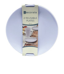 Ecorata fjölnota plastskál fjólublá 20cm 2st (8)