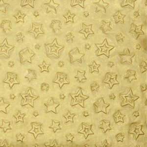 Servíettur Embossed star gold 33x33 (12)