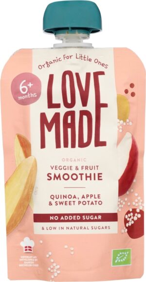 LoveMade skvísa - Mauk - quinoa, epli, sætar kartöflur, 6+ mán (7)