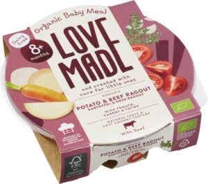 LoveMade barnamáltíð - Nautapottréttur og kartöflur, 8+ mán (5)