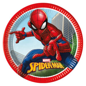 Spiderman pappadiskar 23cm 8stk (12)