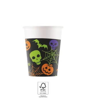 Halloween pappaglös 200ml 8st (12)