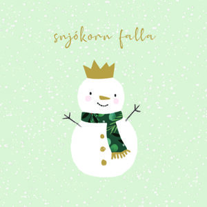 Serv. Snjókorn falla 20st 33x33 (12)