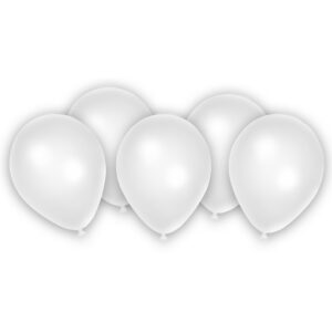 Blöðrur Hvítar 8stk (12)